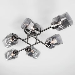 Потолочная люстра Eurosvet 30165/6 черный жемчуг