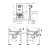 Комплект GROHE Rapid SLX 3 в 1 для подвесного унитаза: инсталляция, крепление к стене и панель смыва