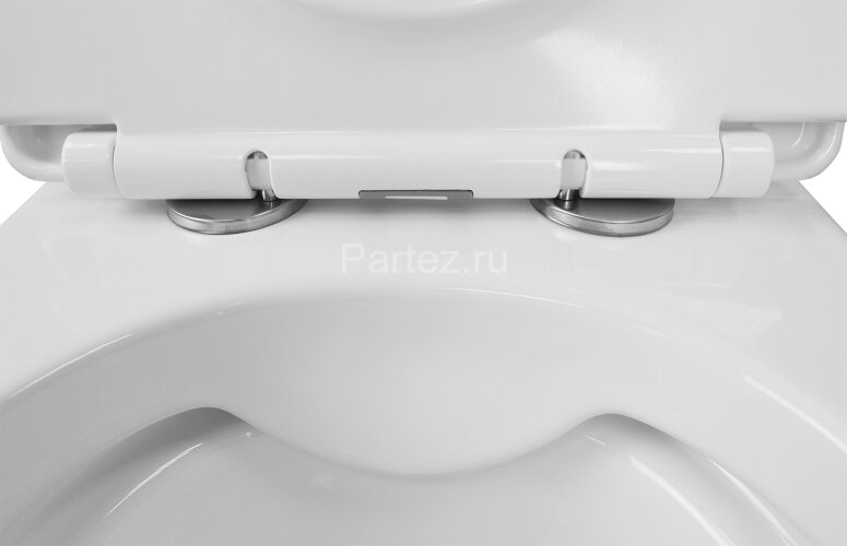 Унитаз подвесной Azario Fatto 360х480х350 безободковый, c быстросъемным сиденьем микролифт (AZ-1049W