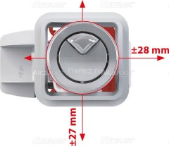 Выпускной комплект Alca Plast с двойной кнопкой, хром (SA08AS 1/2&quot; CHROM)