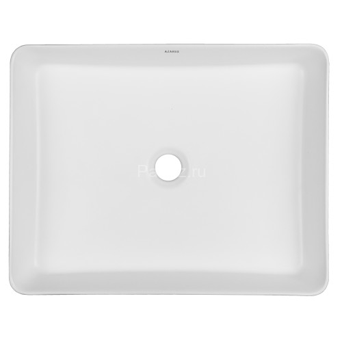 Раковина-чаша Azario 470х360х110 накладная, прямоугольная, матовый белый (AZ-2178-S-MW)